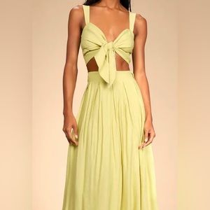 Green Two Piece Beach Set